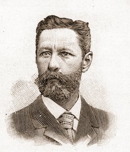 Medlemmar av Academy Francaise 1895: porträtt av Eugene-Melchior (Eugene Melchior) de Vogue (1848-1910), fransk författare. av Unknown artist