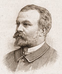 Medlemmar av Academy Francaise 1895: porträtt av Jules Lemaitre (1853-1914), dramatiker, dramatisk kritiker, essäist, litteraturhistoriker och fransk historieberättare. av Unknown artist