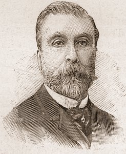 Medlemmar av Academy Francaise 1895: porträtt av Ludovic Halevy (1834-1908), fransk dramatiker, librettist och romanförfattare. av Unknown artist