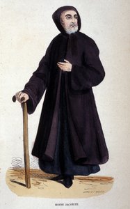 Moine Jacobite. Gravyr från ett album på religiösa beställningar, Paris av Unknown artist