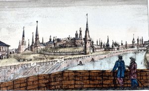 Moskva, Moskva. Gravyr av Unknown artist