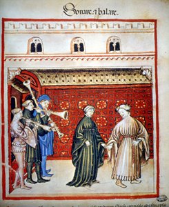 Musiker och dansare, -i "Tacunum Sanitatis" av Unknown artist