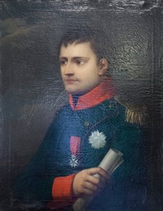 Napoleon I, kejsare av franskan och kung av Italien, tidigt 1800-tal (olja på duk) av Unknown artist