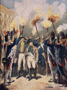 Napoleon och hans armé, i december 1805, kvällen för Austerlitz. av Unknown artist
