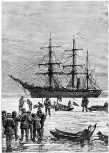 Nares Georges S., En resa till polarhavet, Paris: Hachette av Unknown artist