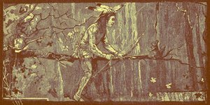 Indiansk myt, där en pojke lär sig visdom av en ekorre av Unknown artist