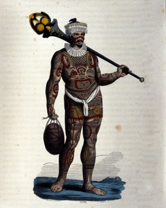 Infödd i Nuku-Hiva (Marquises Island). av Unknown artist