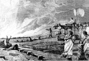 Nero observerar Roms eld. av Unknown artist