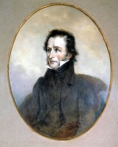 Niccolo Paganini (1782 - 1840). Vattenfärg. Scala-museet, Milano. av Unknown artist