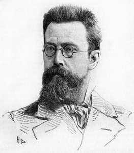 Nicholas (Nikolai) Rimsky Kroskov (Rimsky-Kroskov) (1844-1906), rysk kompositör. Engagerad från 189. av Unknown artist