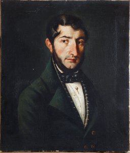 Nicolo Paganini, 32 år gammal (målning). av Unknown artist