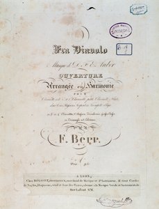 Invigning av den komiska operan Fra Diavolo, eller The Hotelery of Terracine av D. F. Auber av Unknown artist