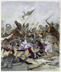Othon 1er (912-973) överraskad av rebellerna i Rom - i "Histoire des popes", av Maurice Lachatre av Unknown artist