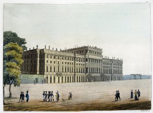 Slottet Schönbrunn på 1800-talet av Unknown artist