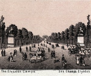 Paris, Frankrike: utsikt över Champs Elysees (Champs-Elysees). i "Världen illustrerar 168 vyer"" Odaterat (slutet av 1800-talet) av Unknown artist