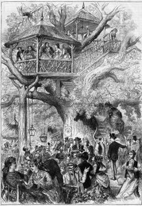 Fest i Sceaux Park 1873. av Unknown artist