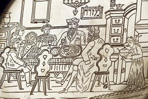 Påsk Seder tallrik, 1800-talet av Unknown