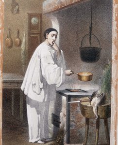 Pierrot smakar matlagning - n.d., sent 1800-tal av Unknown artist