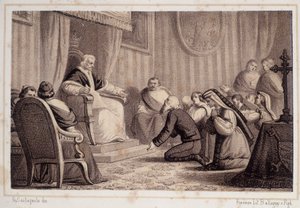 Pius VII (1742 - 1823) upphäver dekretet som beordrade förstörelsen av Sonnino - i "" Storia d