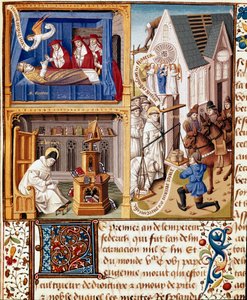 Påven Eugene III dog 1153. Sankt Bernard av Clairvaux (1090-1153). Armes de Jacques d