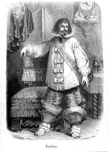 Porthos - i "De 3 musketörerna"" av Alexandre Dumas Père. av Unknown artist
