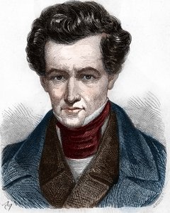 Porträtt Armand Carrel (1800-1836), fransk journalist. av Unknown artist