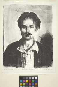 Porträtt av John Carroll (bläck) av Unknown artist