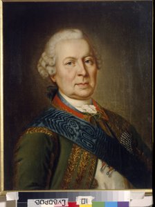 Porträtt av greve Burckhardt Christoph von Munnich (1683-1767) (Porträtt av greve Burkhard Christoph von Munnich). Anonym målning, olja på duk, tidigt 1800-tal, klassicism. Institutet för rysk litteratur IRLI (Pushkinhuset), Sankt Petersburg. av Unknown artist