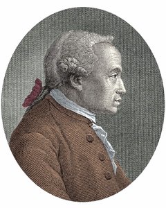 Porträtt av (Immanuel) Emmanuel KantKant (1724 - 1804) tysk filosof av Unknown artist