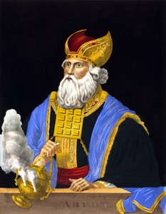 Porträtt av Aron, bror till Moses. av Unknown artist
