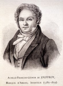 Porträtt av Achille François Léonor de Jouffroy, markis d