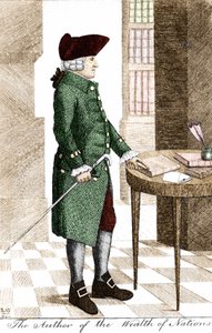 Porträtt av Adam Smith (1723 - 1790), skotsk filosof och ekonom. av Unknown artist