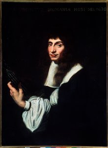 Porträtt av Agostino Trombetti (1600-talet) italiensk gitarrist och sångare Anonym målning. 1600-talet. Bologna, civico Museo Museo av Unknown artist