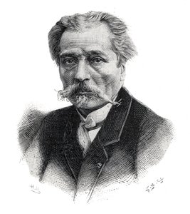 Porträtt av Aime Millet, fransk skulptör, gravör, medaljong och målare (1819 -1891) av Unknown artist