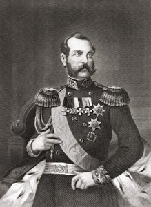 Porträtt av Alexander II Nikolajevitj (1818 - 1881), Rysslands kejsare. av Unknown artist