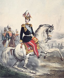 Porträtt av Alexander II Nikolajevitj (färggravyr) av Unknown artist