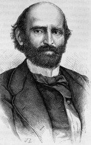 Porträtt av Alexandre Glais-Bizoin (1800 - 1877). Gravyr från slutet av 1800-talet i "Histoire de France"" av H. Martin. av Unknown artist
