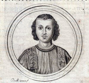 Porträtt av Amedee VII av Savojen känd som The Red Count. av Unknown artist