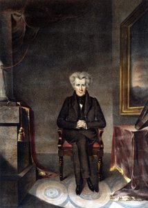 Porträtt av Andrew Jackson (1767 - 1845), amerikansk statsman. av Unknown artist