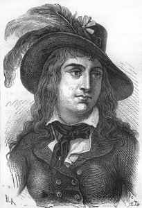 Porträtt av Anne Josephe Terwagne, känd som Théroigne de Méricourt (1762-1817), fransk revolutionär. av Unknown artist