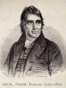 Porträtt av Antoine Jean Gros, fransk målare (1771-1835) - i "Les Contemporains", n.d. slutet av 1800-talet (gravyr) av Unknown artist