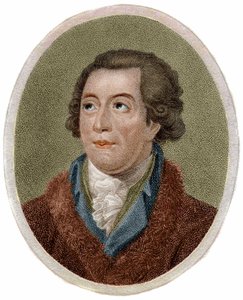 Porträtt av Antoine Laurent de Lavoisier, fransk kemist (1743-1794) gravyr av Chapman av Unknown artist