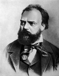 Porträtt av Anton (Antonin) Dvorak (1841 - 1904), tjeckisk kompositör. av Unknown artist