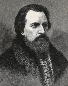 Portrait of Apollo Grigoryev (1822-1865) Russian poet and critic -Apollo Grigoriev poet and literary critic and Russian theatral - av Unknown artist