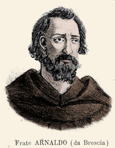 Porträtt av Arnaud de Brescia (Arnaldo da brescia) (1090 - 1155), italiensk politisk och religiös reformator. av Unknown artist