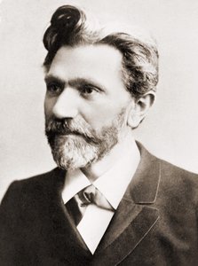 Porträtt av August Bebel (1840-1913), tysk politiker av Unknown artist