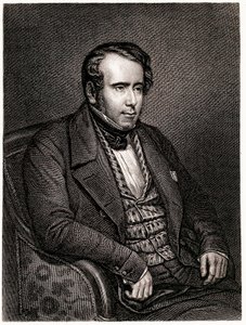 Porträtt av Augustin Thierry, fransk historiker (gravyr av Unknown artist