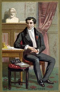 Porträtt av baron Guillaume Dupuytren (1777 - 1835), fransk kirurg. Kromolitografi från slutet av 1800-talet. av Unknown artist