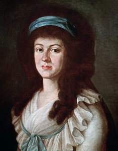 Porträtt av friherrinnan Maria Anna von Westerholt av Unknown artist
