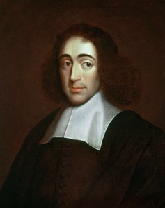 Porträtt av Baruch Spinoza (1632-1677), holländsk filosof, även känd som Bento de Espinosa eller Benedictus de Spinoza eller Benedictus de Spinoza - anonym målning. Privat samling. av Unknown artist